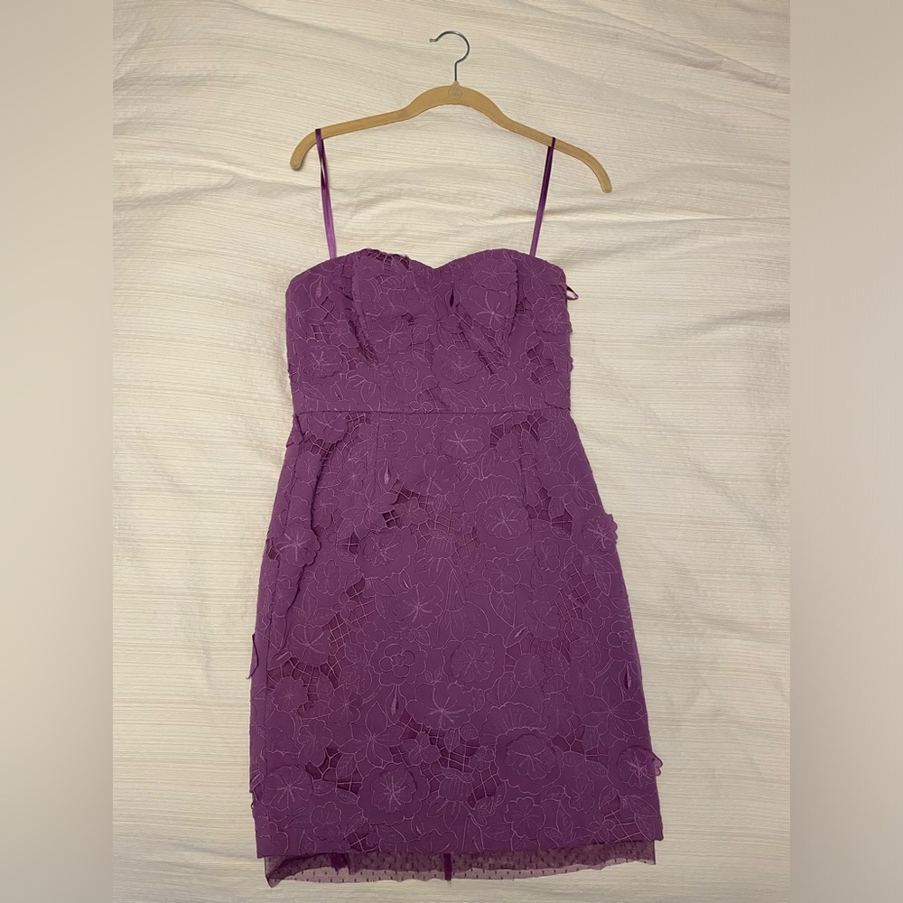 BCBG Floral & Lace Dress